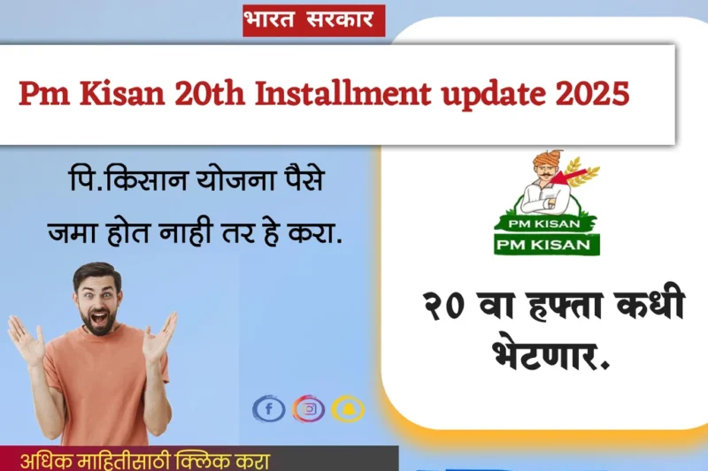 Pm kisan 20th Insallment Update 2015