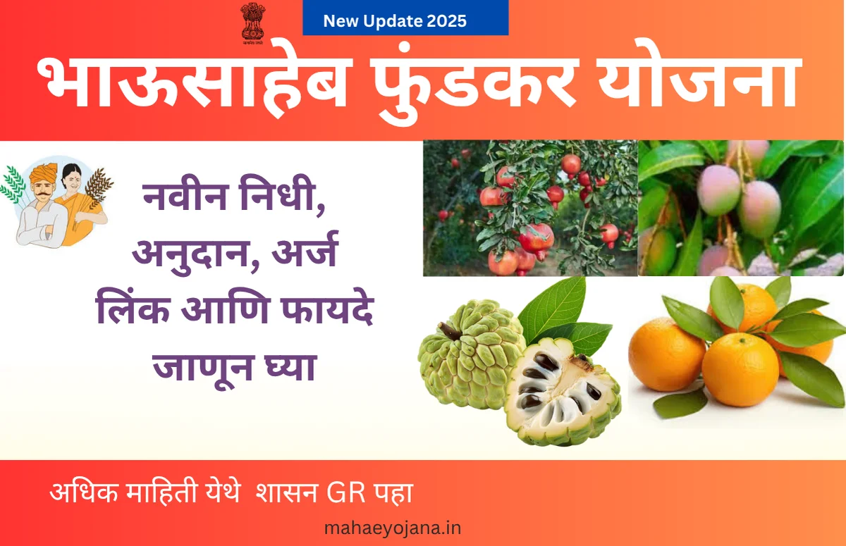 Bhausaheb Fundkar Yojanaभाऊसाहेब फुंडकर योजना 2025 अंतर्गत शेतकऱ्यांसाठी सुधारित शेती तंत्रज्ञान, प्रशिक्षण आणि अनुदानाची माहिती