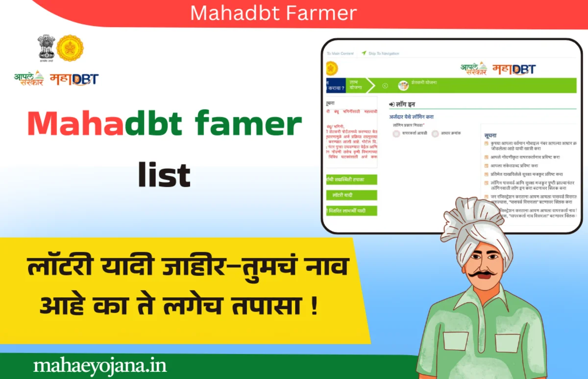 Mahadbt Farmer Lottery List 2025: